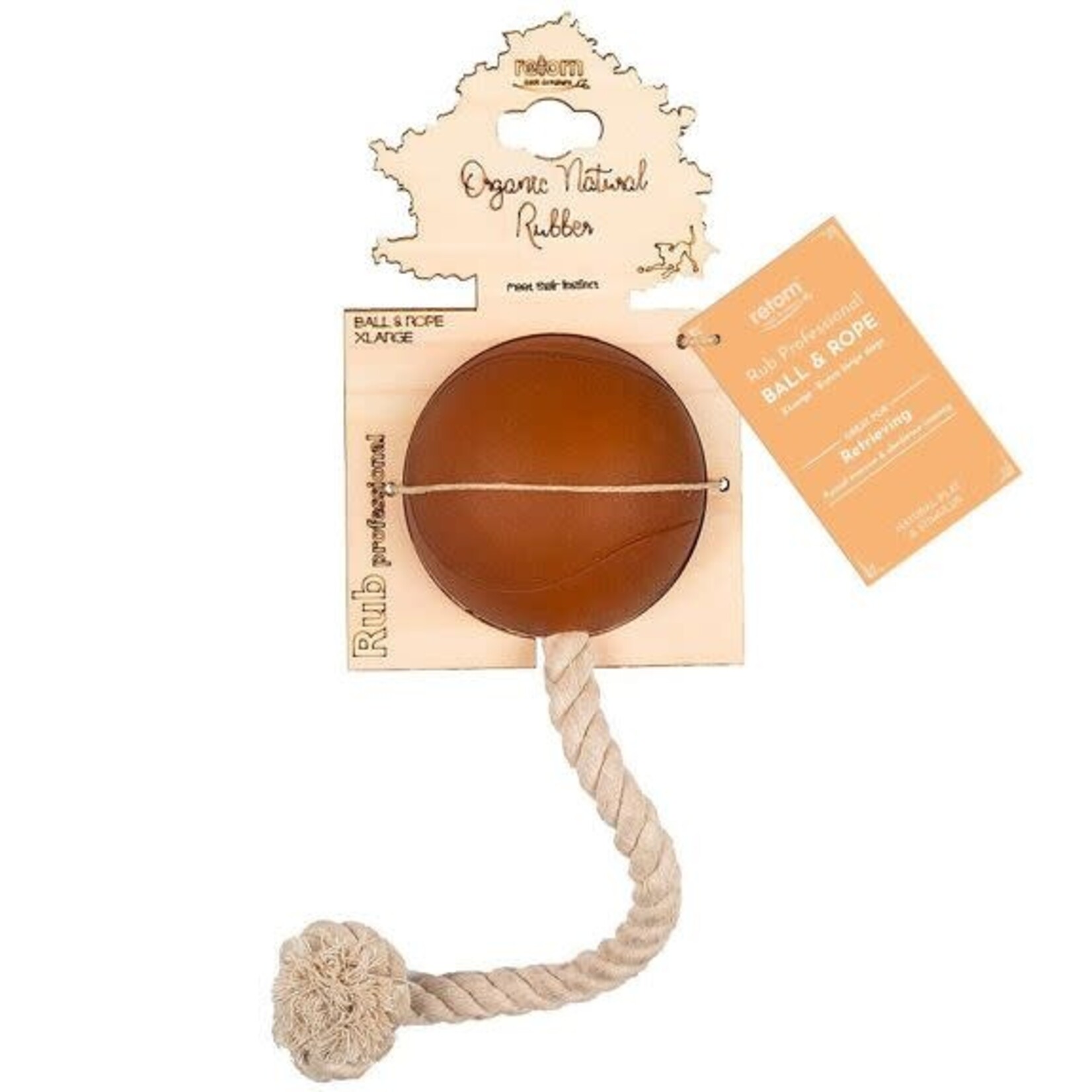 Retorn Retorn RUB ball rope dog toy - XL