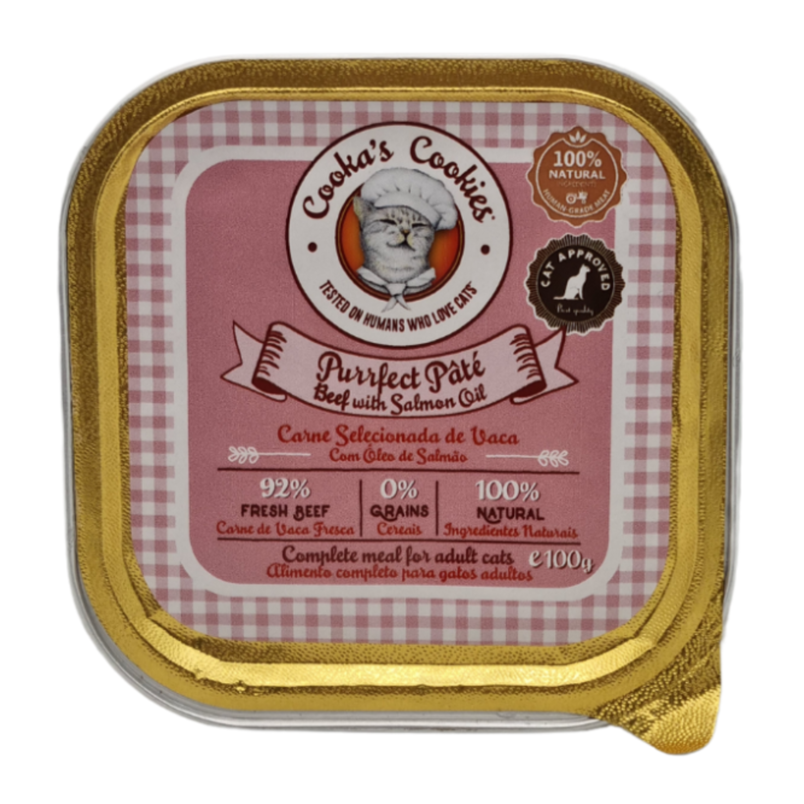 cooka's cookies Cooka's beef paté w salmonoil 100gr