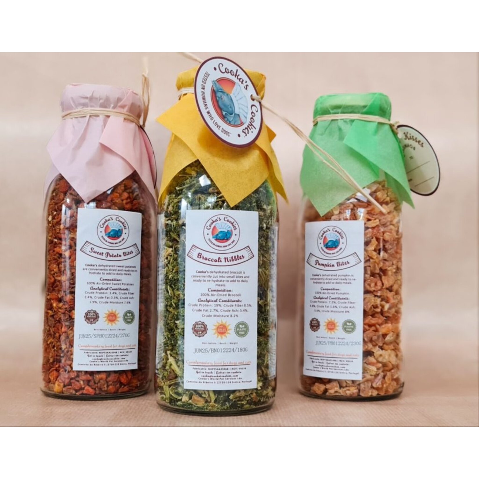 cooka's cookies Cooka's broccoli flakes