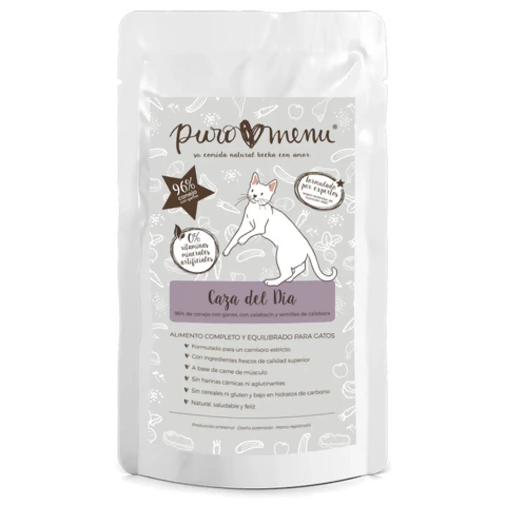 Puromenu Puromenu cat konijn met gans 100gr