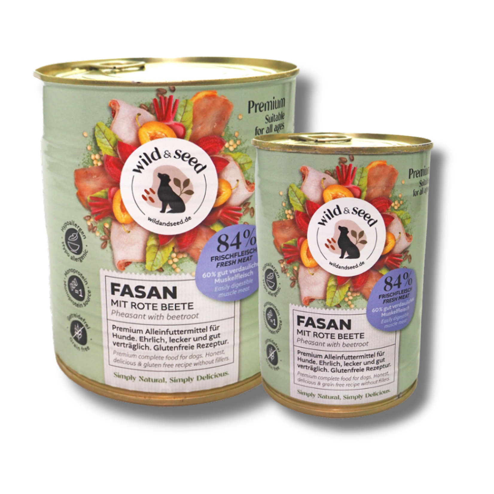 Wild & Seed Wild & seed wet food pheasant 800gr