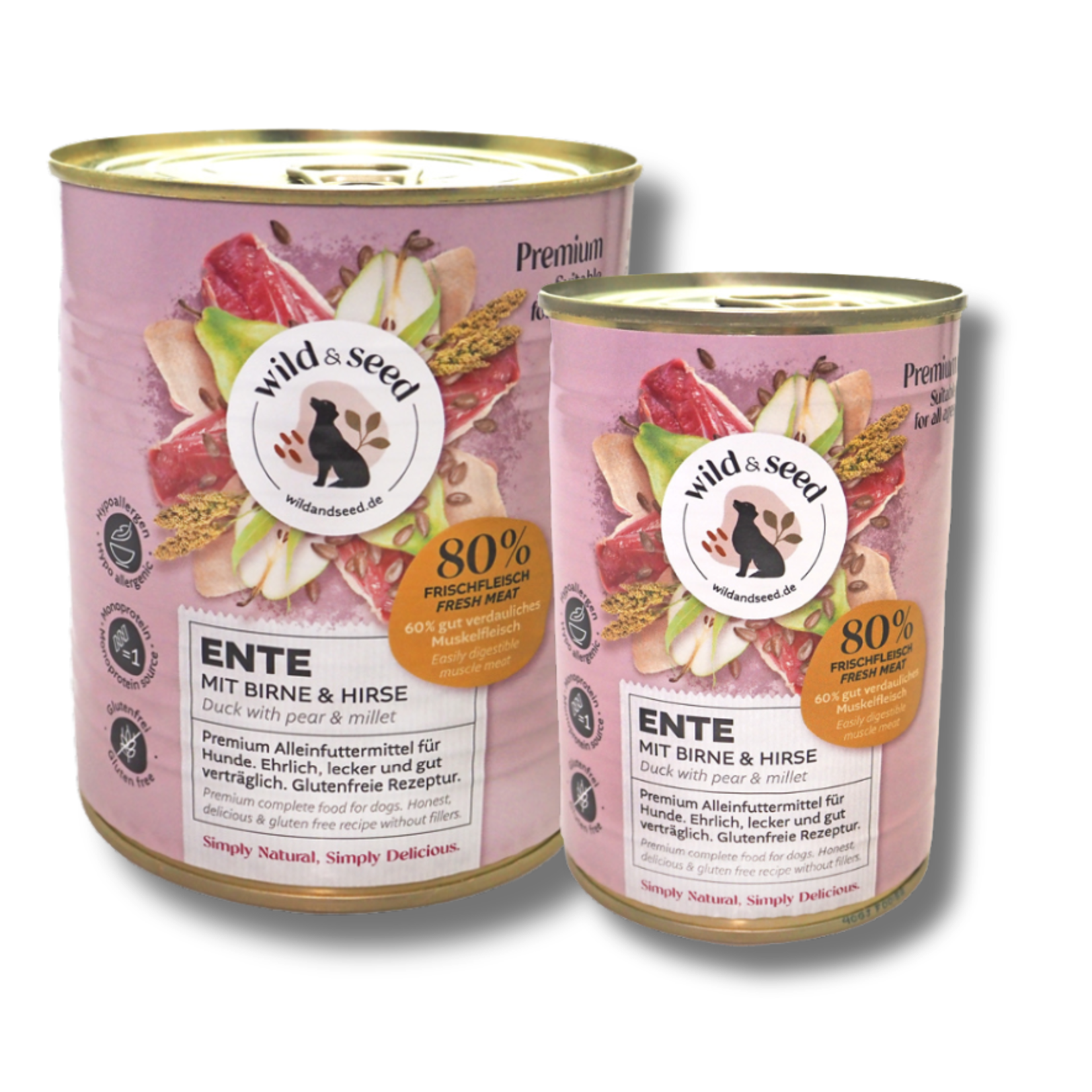 Wild & Seed Wild & seed wet food duck 800gr