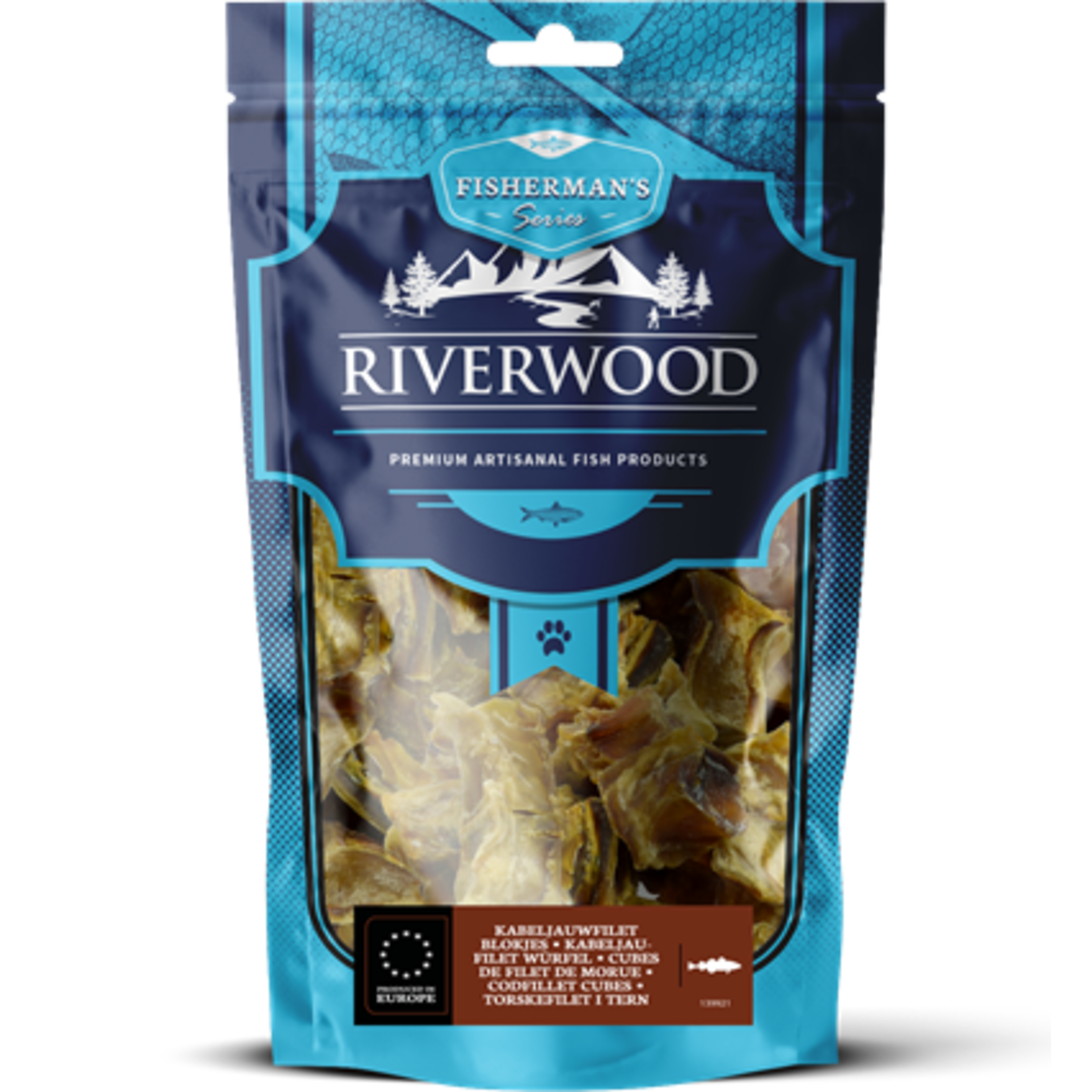 Riverwood Riverwood kabeljauwfilet blokjes 100gr