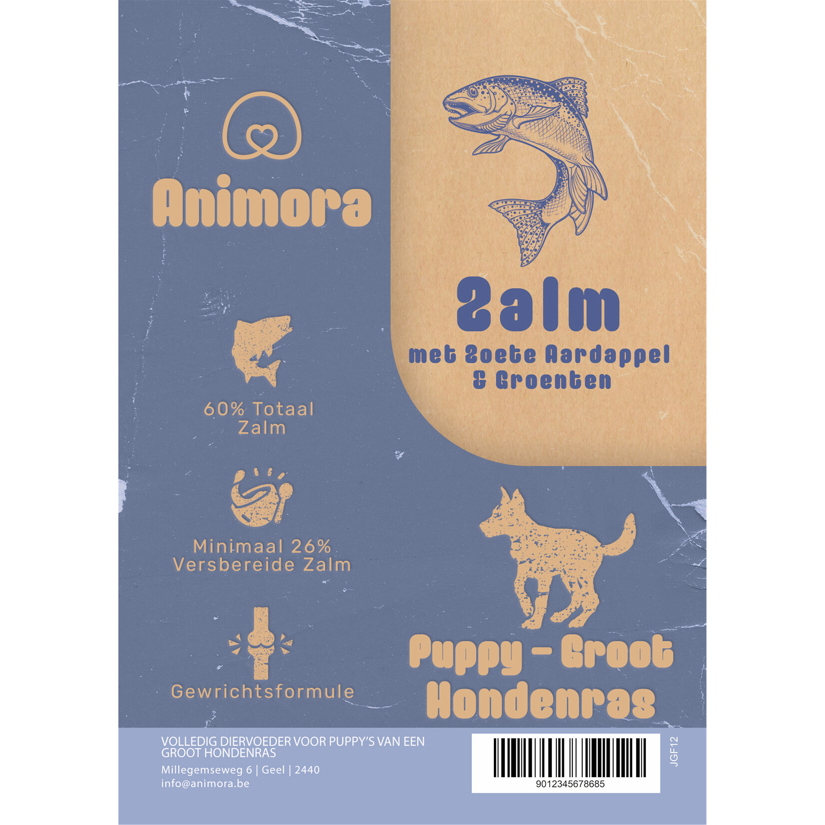 Animora Animora junior zalm 12kg