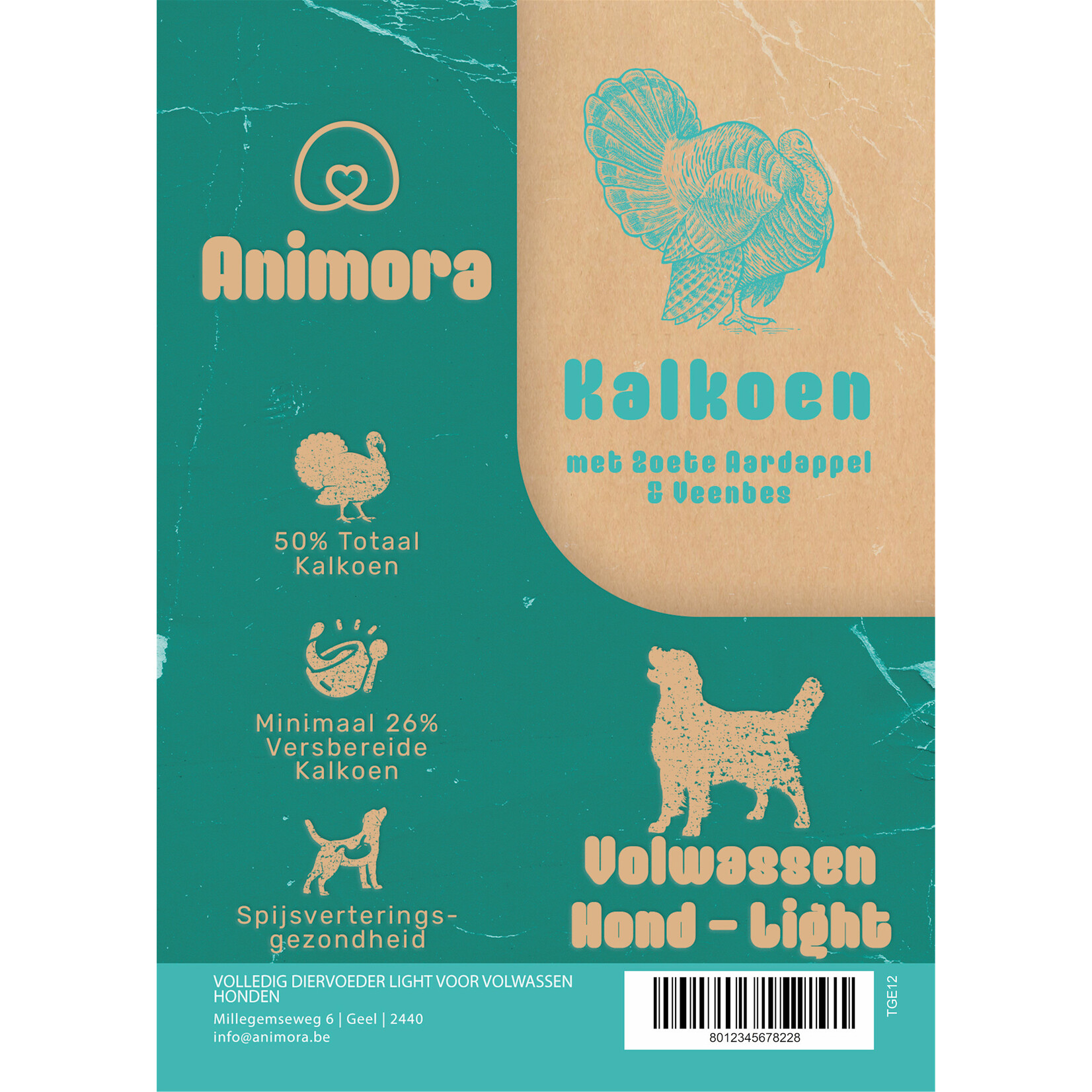 Animora Animora kalkoen & veenbes - light