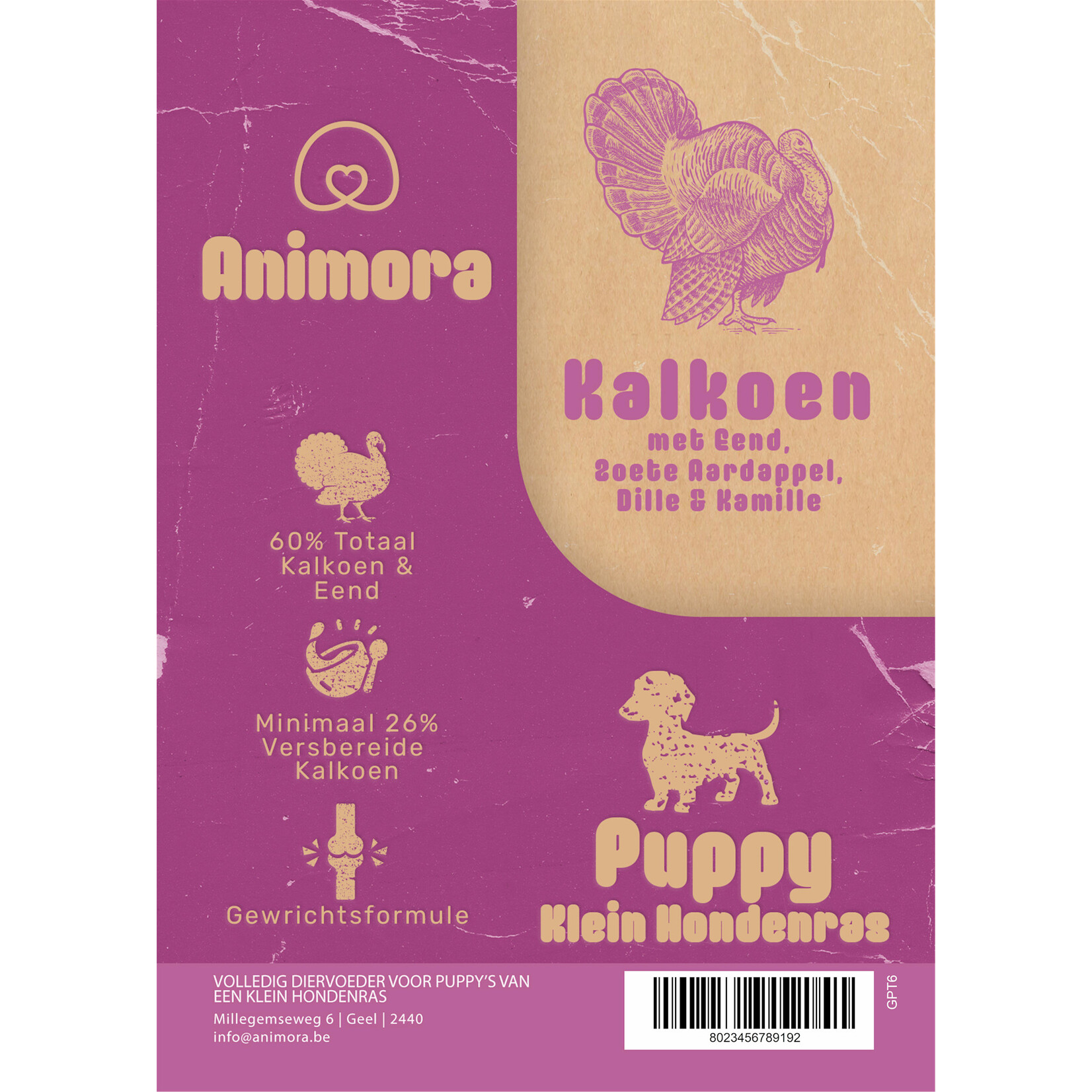 Animora Animora small breed kalkoen & eend