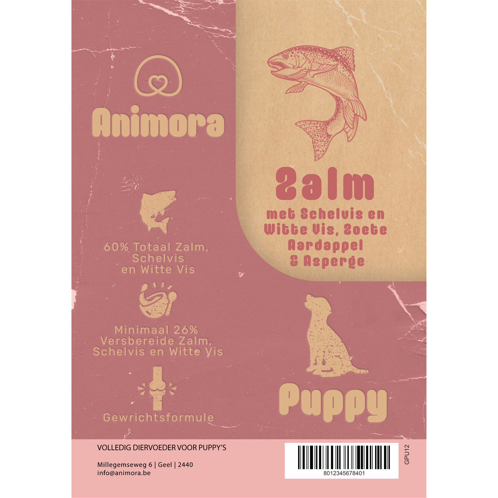 Animora Animora puppy zalm & witvis