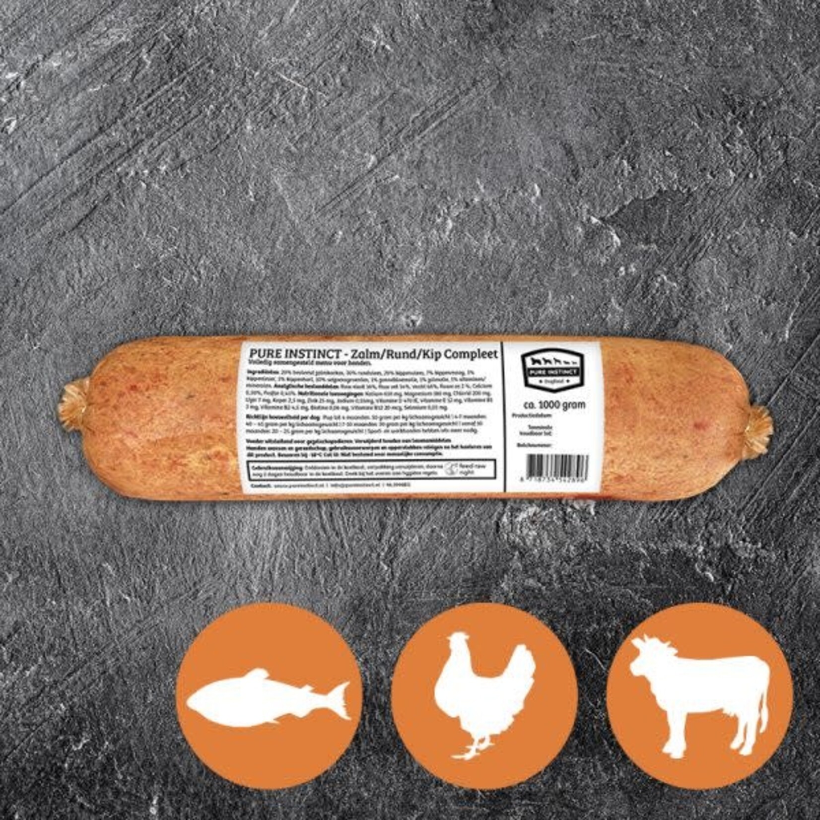 Pure instinct Pure instinct zalm-rund-kip compleet