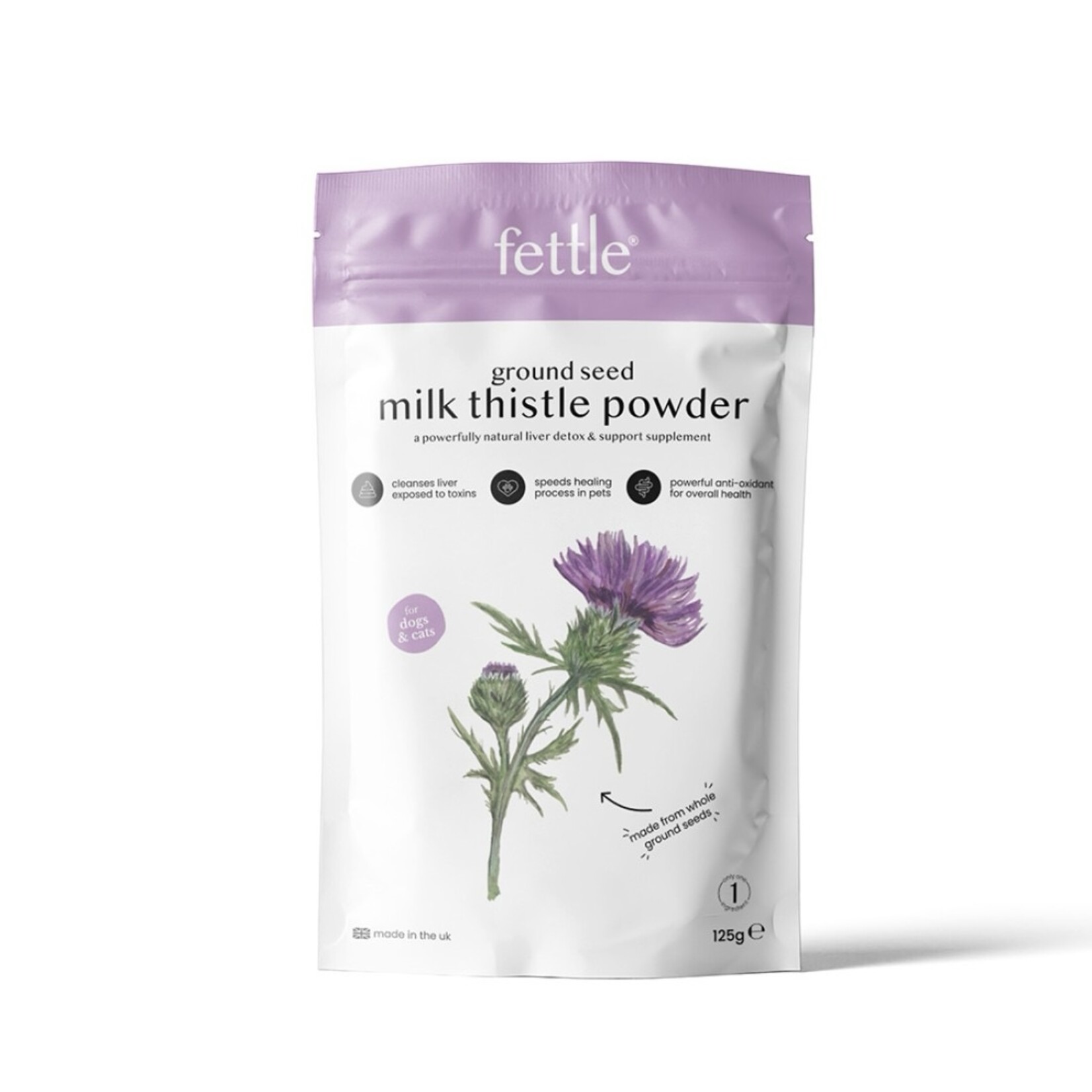 Fettle Fettle mariadistelpoeder 125gr