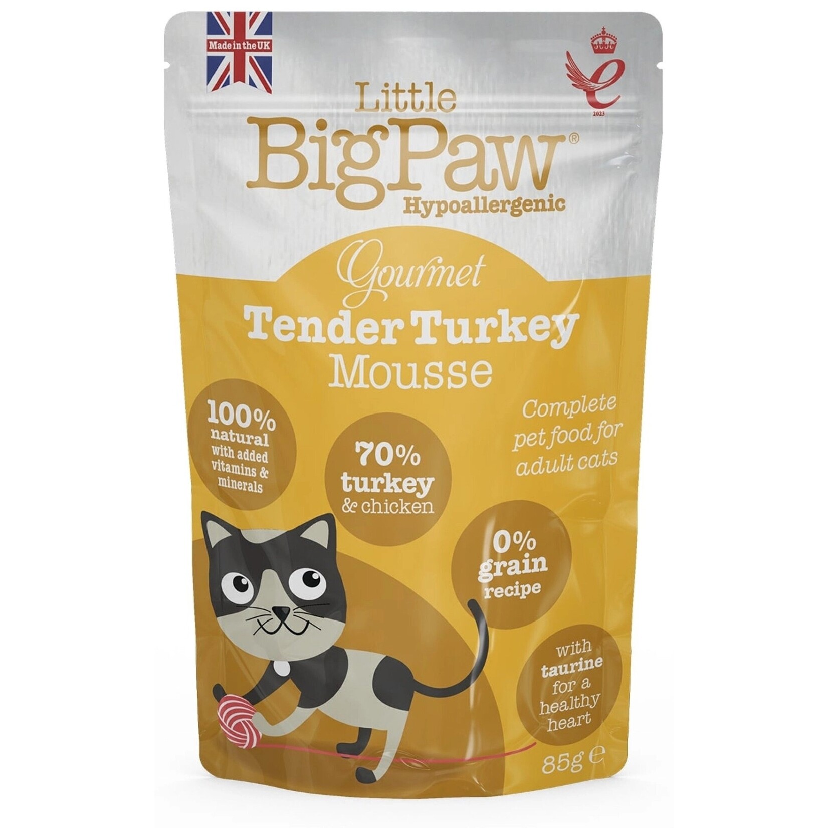 Little big paw Little big paw cat gourmet turkey mousse 85gr