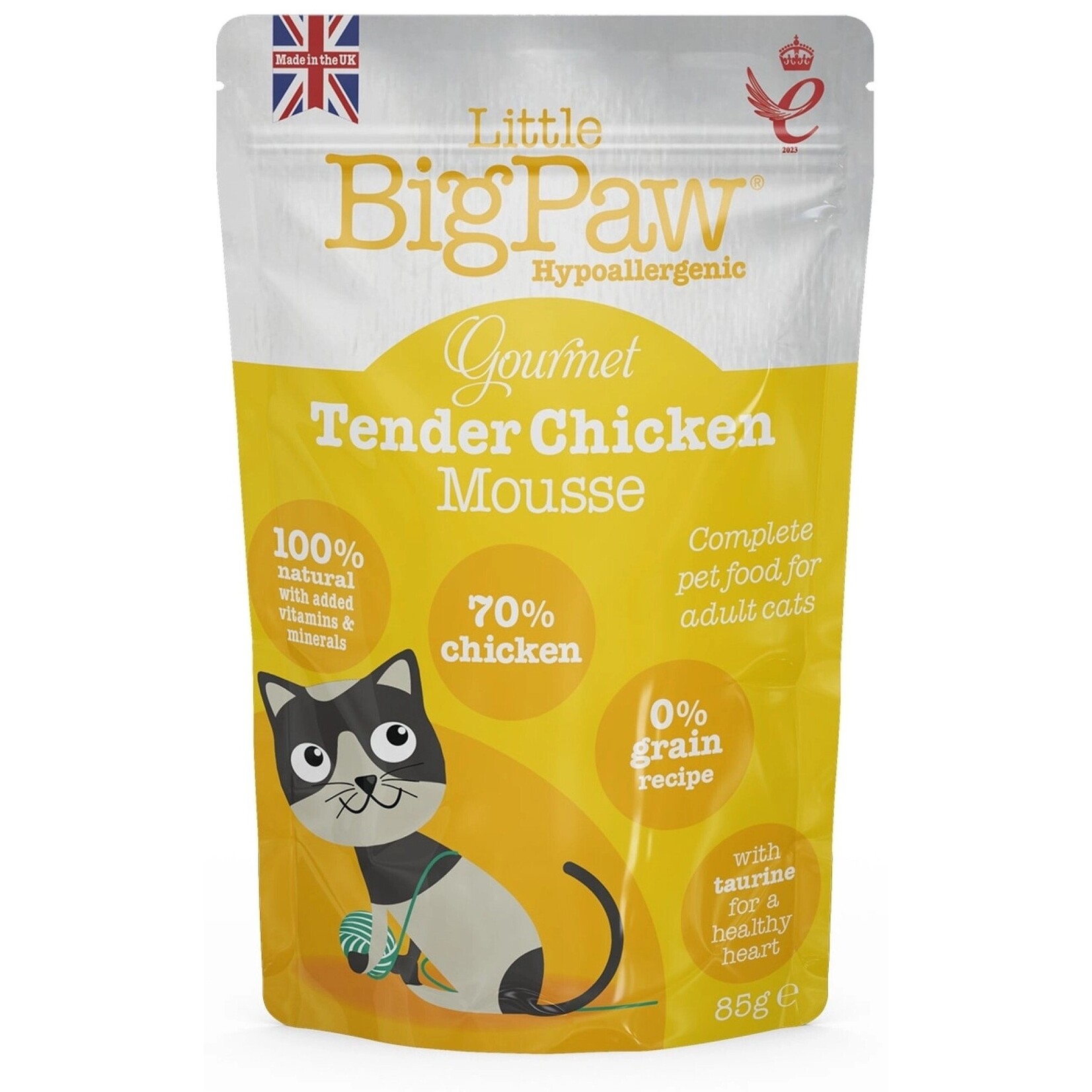 Little big paw Little big paw cat gourmet chicken mousse 85gr