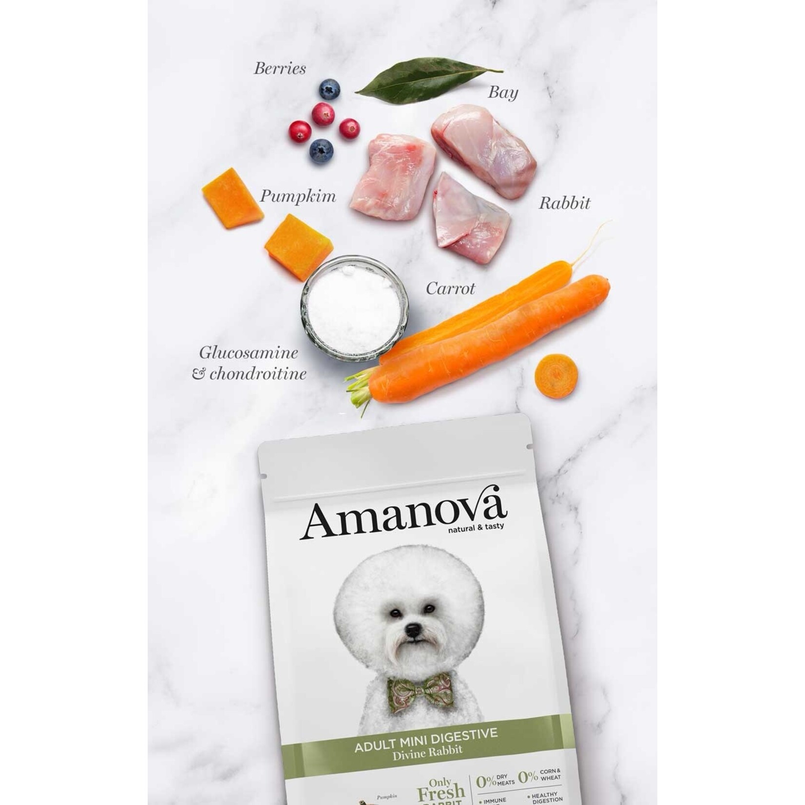 Amanova Amanova adult mini rabbit & pumpkin 2kg