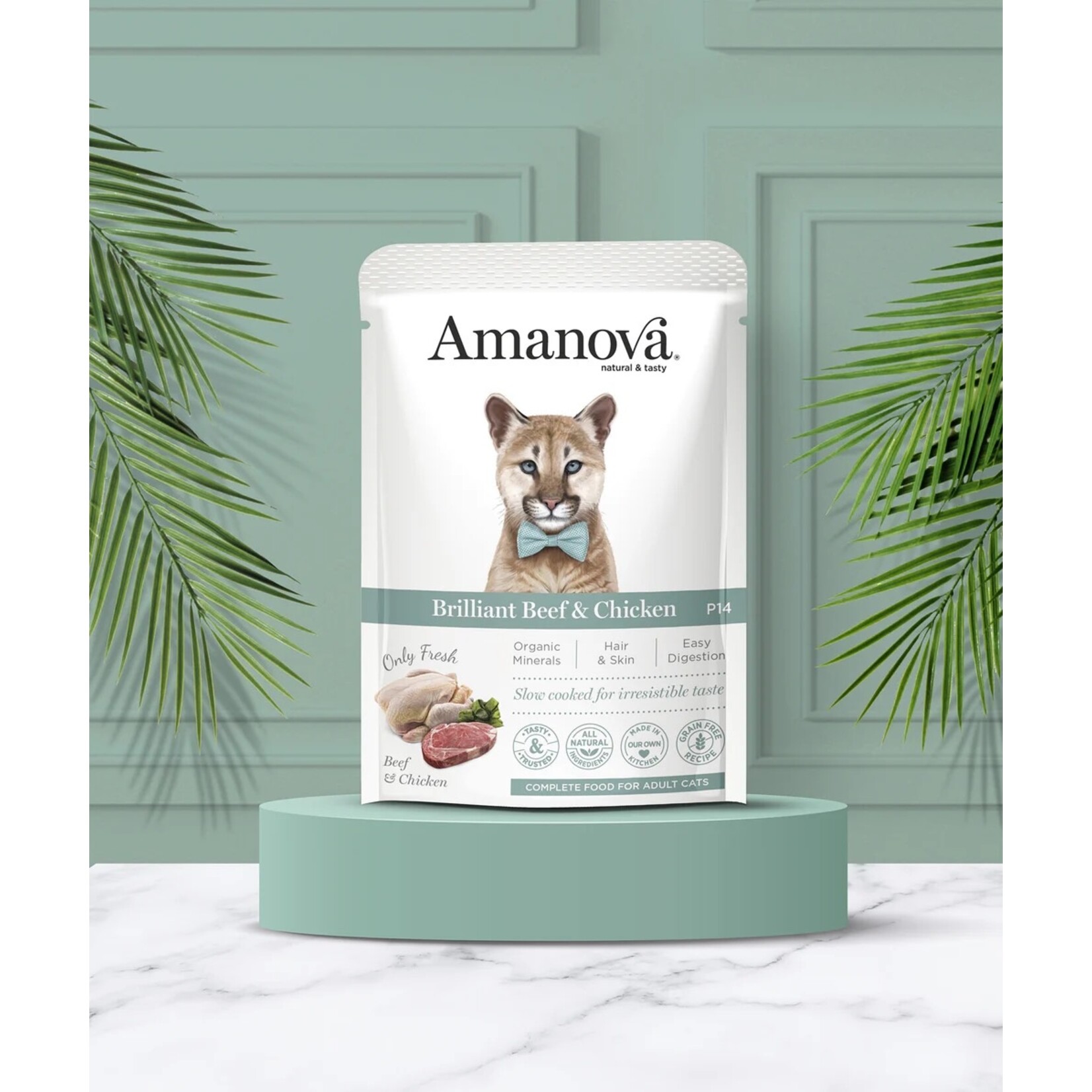 Amanova Amanova cat  beef & chicken 85gr
