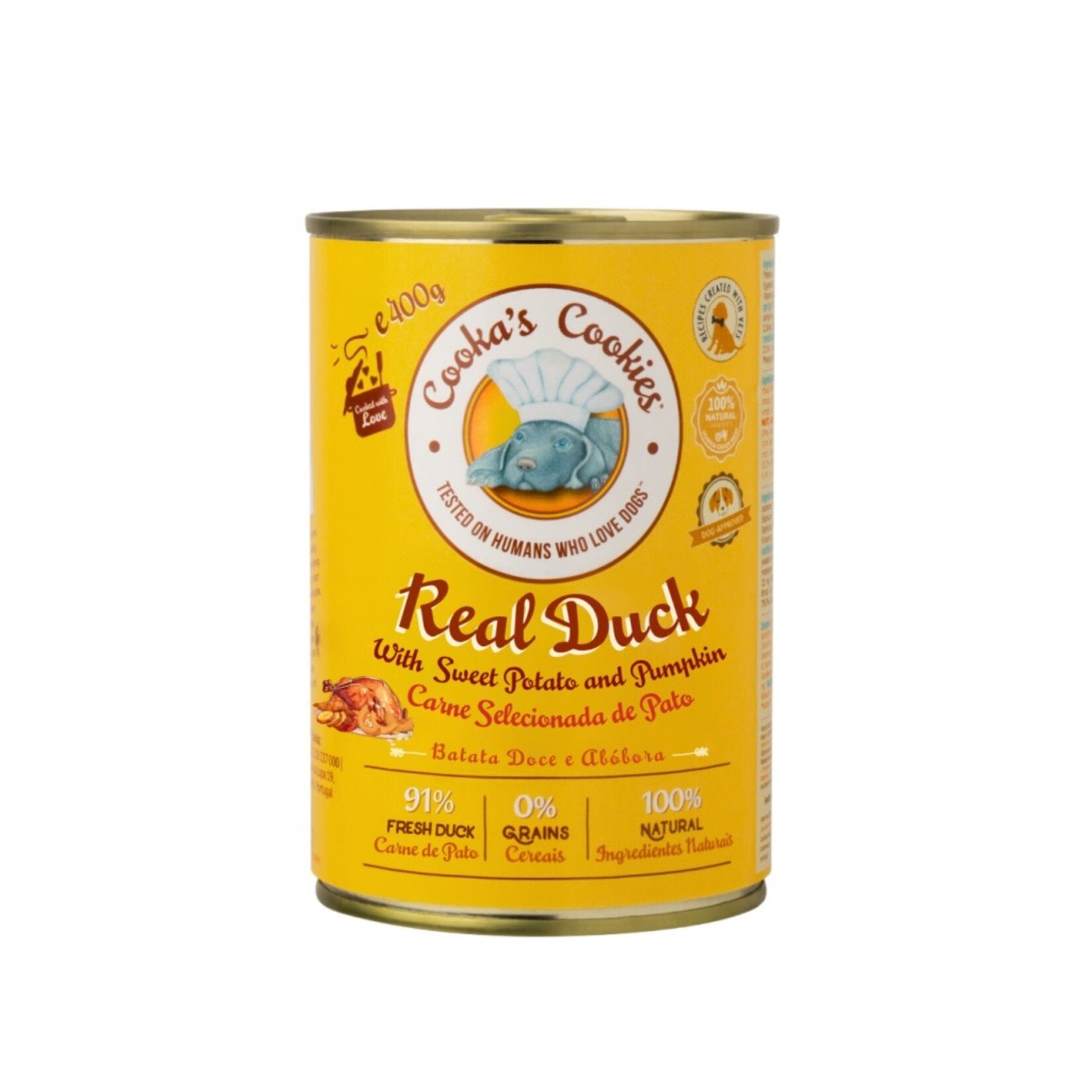 cooka's cookies Cooka's real duck dogfood 400gr