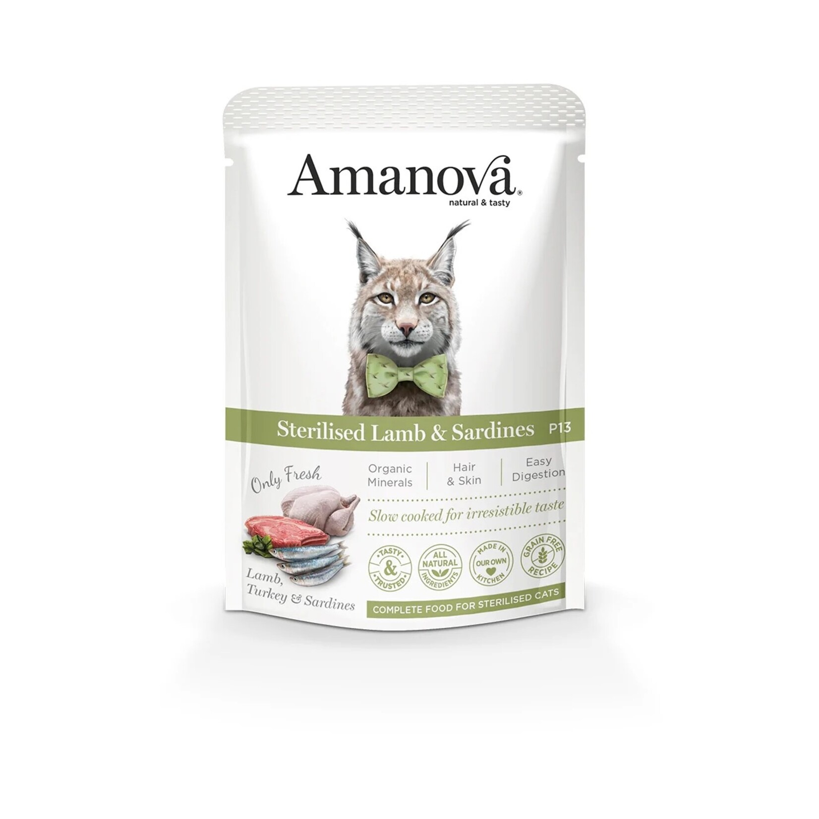Amanova Amanova cat  lamb & sardines 85gr