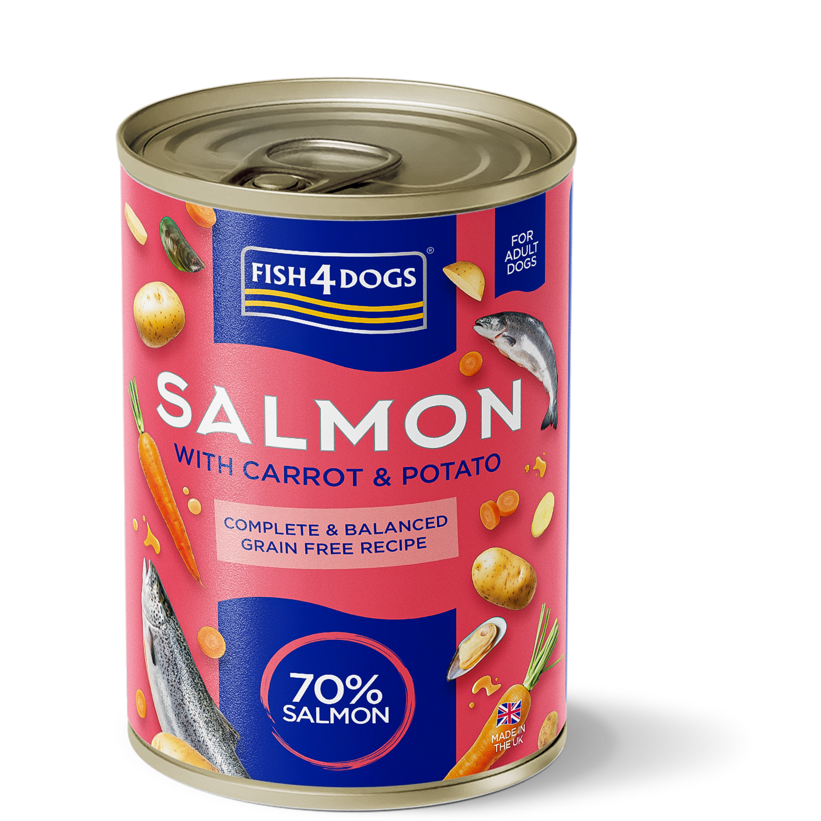 Fish4dogs finest salmon with carrot 395gr