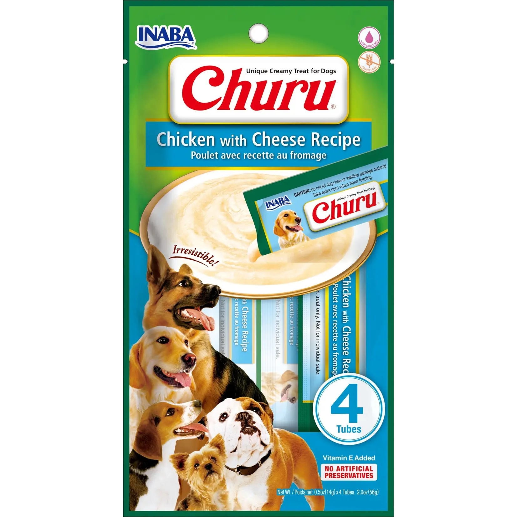 Inaba Inaba hond churu topper kip/kaas