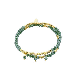 Les Cordes ZIRA (AB) ARMBAND GROEN