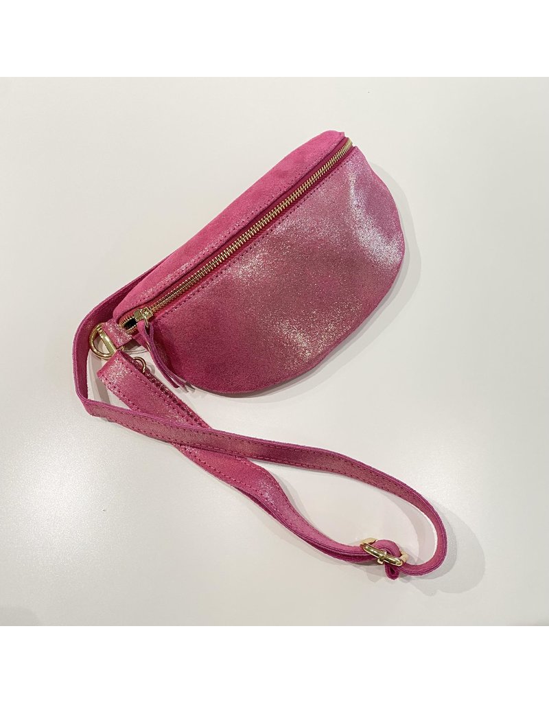 Crossbody metallic hotpink