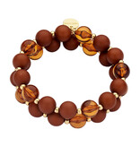 Les Cordes KAGAN (AB) ARMBAND COGNAC