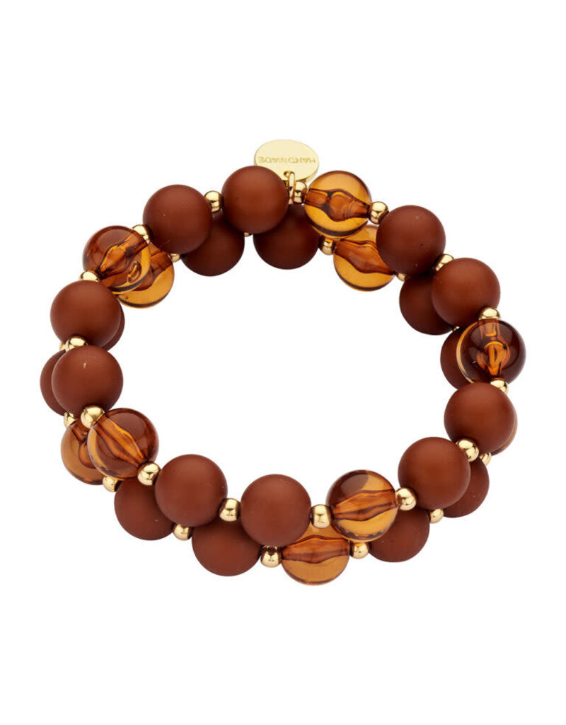 Les Cordes KAGAN (AB) ARMBAND COGNAC