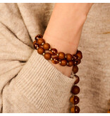 Les Cordes KAGAN (AB) ARMBAND COGNAC