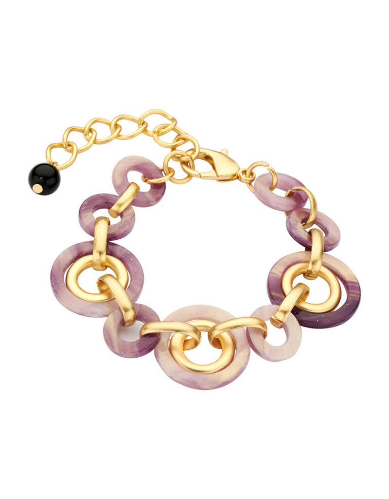 Les Cordes KADE ARMBAND LILA