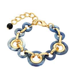 Les Cordes KADE ARMBAND BLAUW