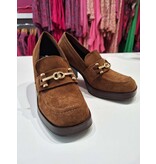 BELIZIA SHOES MOCCASIN MET HAK 2496093-M/631 COGNAC