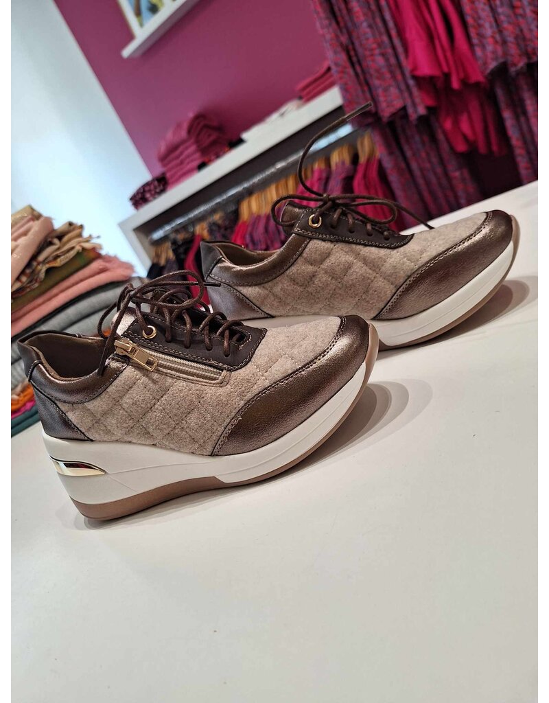 BELIZIA SHOES SNEAKER KFBC-010-009/183 MULTI BEIGE