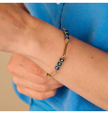 Les Cordes Dasio (ab) Armband Multi Blauw