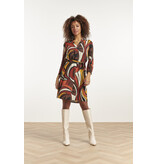 Smashed Lemon 23651 DRESS BROWN-MULTI