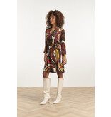 Smashed Lemon 23651 DRESS BROWN-MULTI