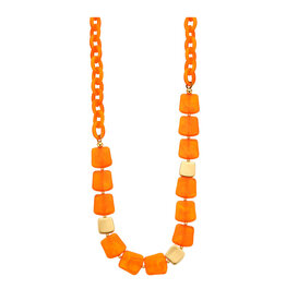 Les Cordes KAMPENLANG COLLIER ORANJE