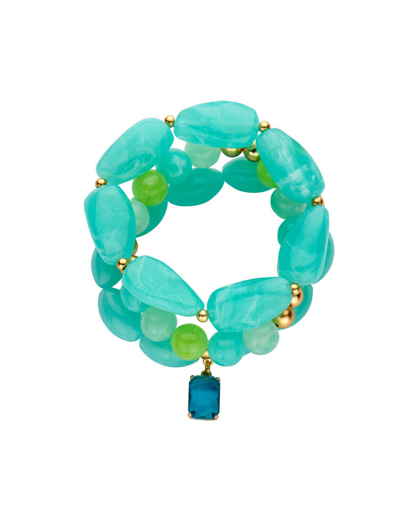 Les Cordes PAN71 (AB) ARMBAND TURQUOISE