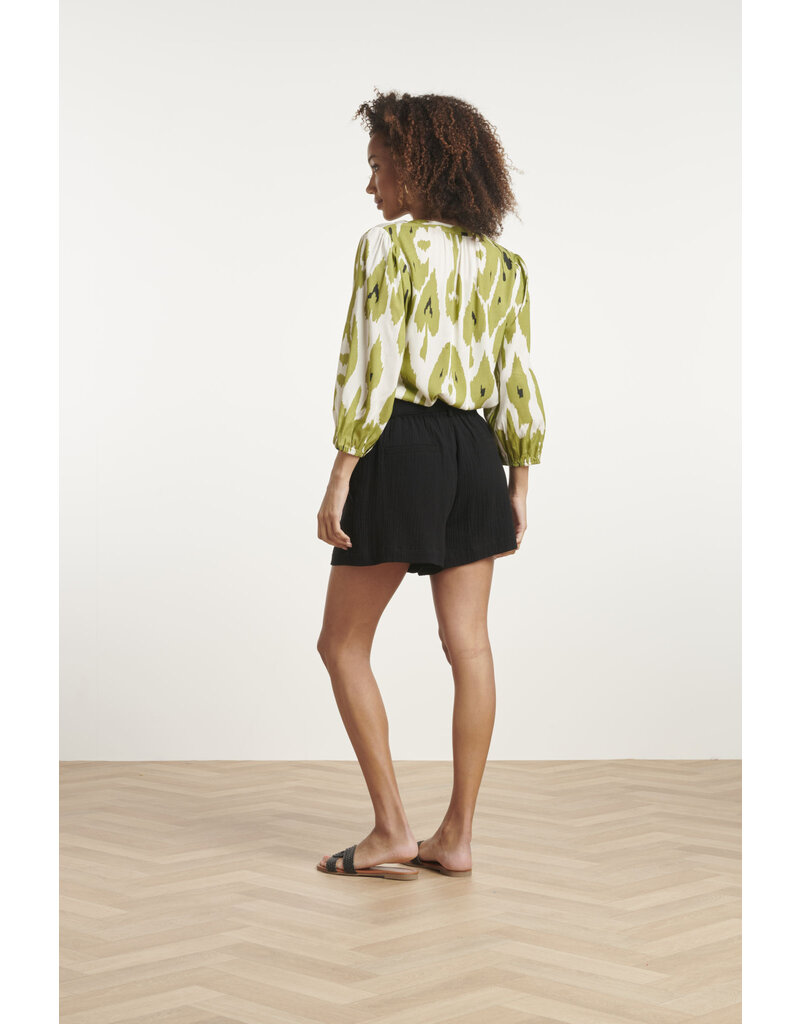 Smashed Lemon 24142 BLOUSE OFF WHITE -LIGHT ARMY