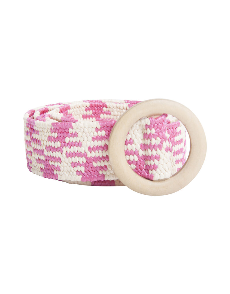 Smashed Lemon 52001 BELT FUSHIA-BEIGE