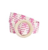 Smashed Lemon 52001 BELT FUSHIA-BEIGE