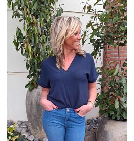 Green Ice BLOUSE RITUEEL - NAVY