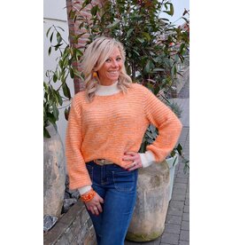 CTN PULL MET STREEP ORANJE