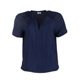 C'est Beau la Vie! 63CB2CH810 LUCIE BLOUSE UNIE - MARINE