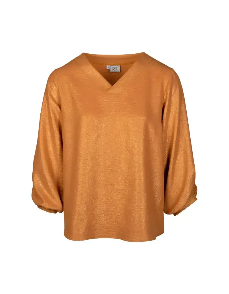 Green Ice Blouse Oeke - Camel