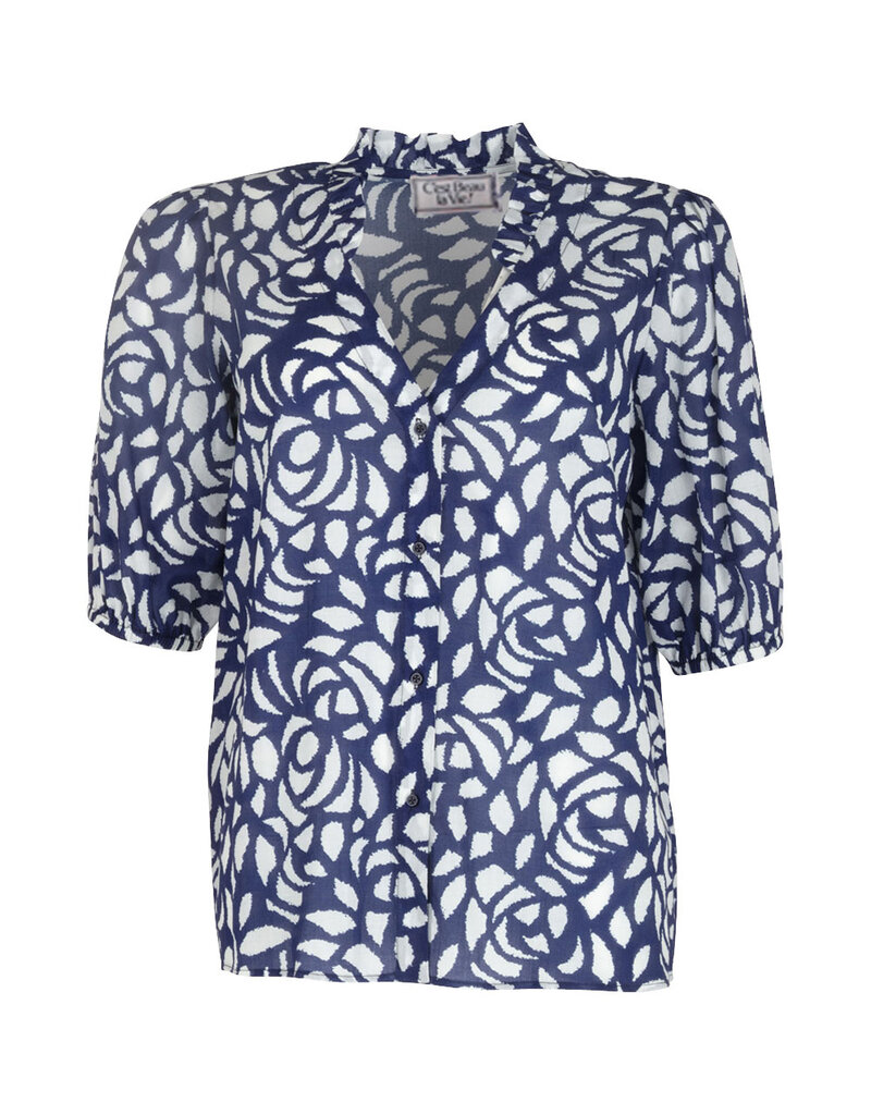 C'est Beau la Vie! 63CB2CH809 VENUS BLOUSE - MARINE