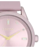 OOZOO Lila OOZOO horloge met lila leren band - C11355