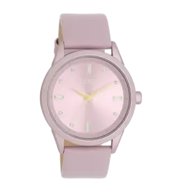 OOZOO Lila OOZOO horloge met lila leren band - C11355