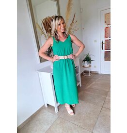 Julie Guerlande 63JG2RO604 FOSTYNE ROBE VERT PRINTEMPS