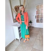 Julie Guerlande 63JG2RO604 FOSTYNE ROBE VERT PRINTEMPS