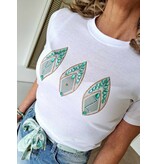 YES-ZEE T-SHIRT DONNA GIROCOLLO BIANCO OTTICO