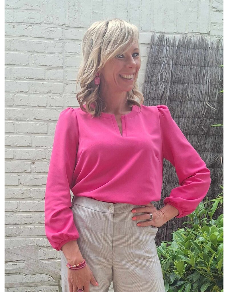 Green Ice BLOUSE TONYC - FUCHSIA