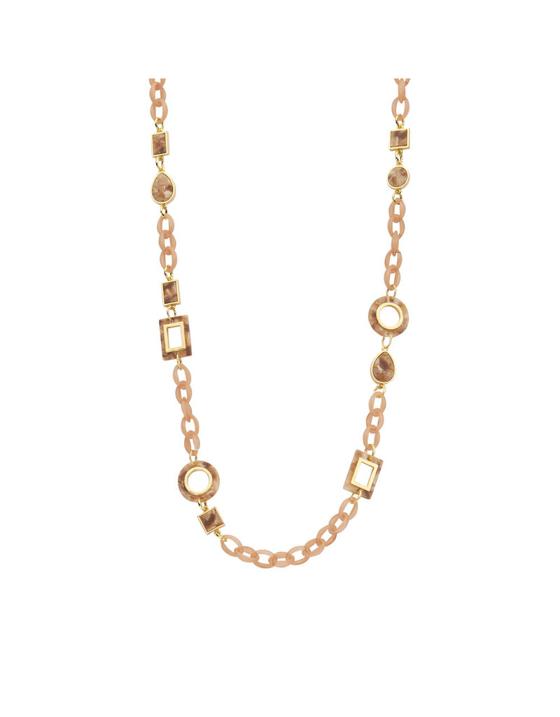 Les Cordes PAN77LANG (COLLIER) VIEUX ROSE